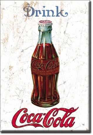 1915 Coca Cola Drink Coke Bottle Vintage Magnet USA  