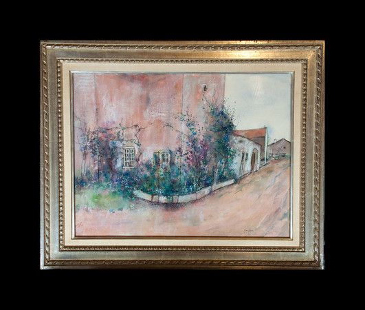 Bernard Gantner Townhouse watercolor painting  