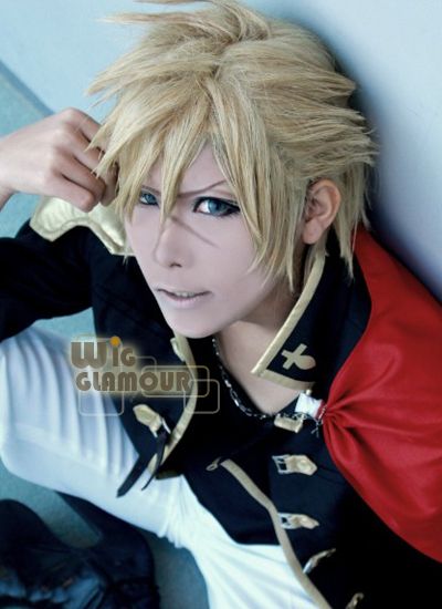 Final Fantasy Type 0 Nine Blonde Short Cosplay Wig  