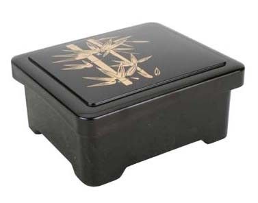 Japanese Plastic Lacquer Unagi Donburi Bento Box #w1  