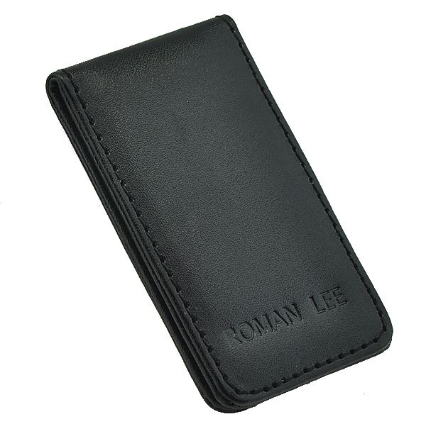   Leather Magnetic Money Clip Holder Wallet slim money clip #038  