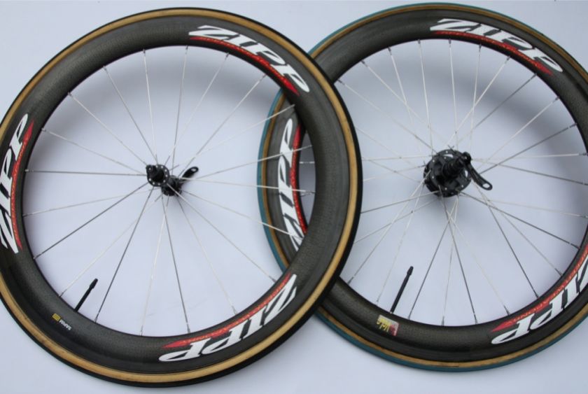 ZIPP 404 DIMPLED tubular Wheelset 700c with tubes, GIRS hubs & SAPIM 