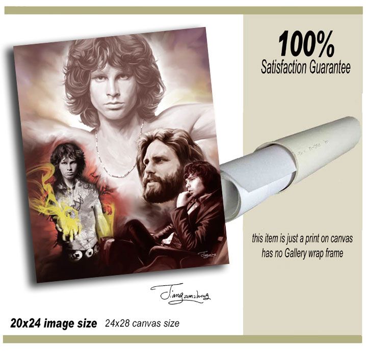 Jim Morrison  giclee print on canvas B 0656  