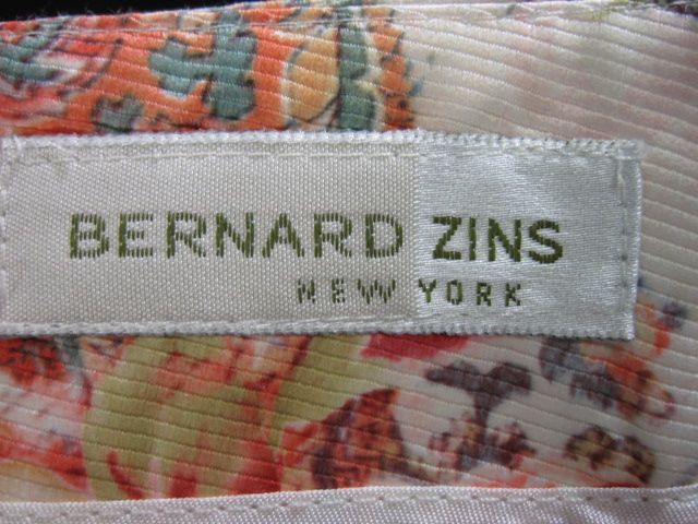 BERNARD ZINS Floral Print Slacks Pants Capris Sz 10  
