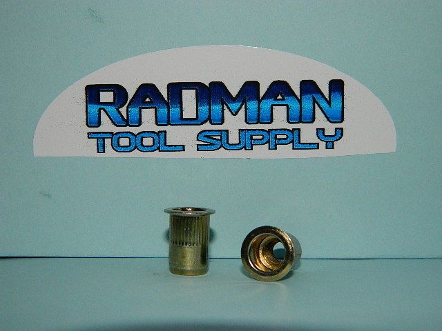 100) 1/4   20 Zinc Steel Rivnut Blind Rivet Nut Nutsert FREE USPS 