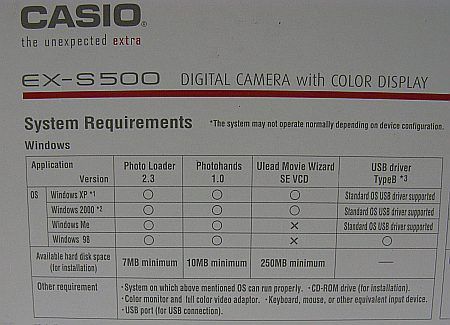 Casio Exilim EX S500 S500 5.0 MP Digital Camera   AS IS  