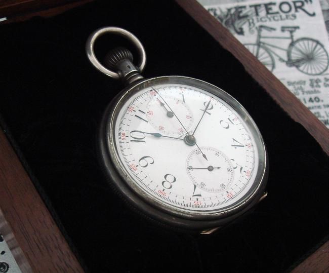   Longines Chronograph Pocket Watch   World Record Award 1891   SERVICED