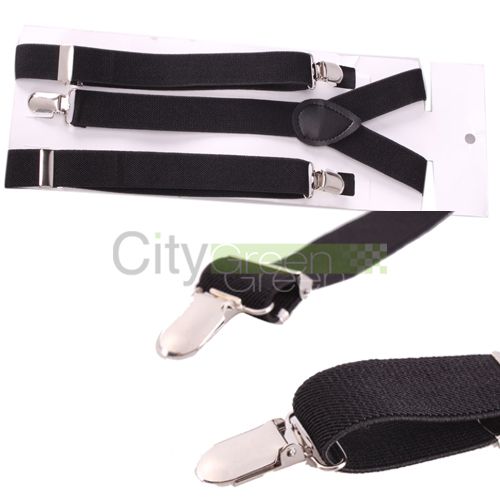 Mens/Womens Clip on Braces Elastic Y Shape Adjustable Suspender #1 