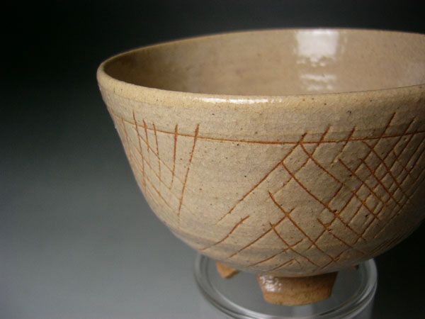 Japan Tea Bowl KINKAI NEKOKAKITE CHAWAN Michio Yasuda  