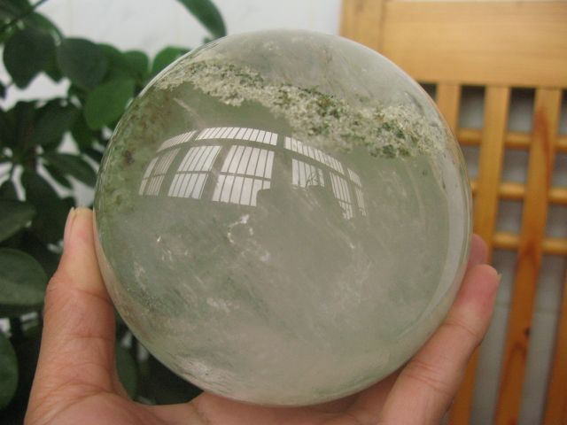 NATURAL RARE new find ghost QUARTZ CRYSTAL Spere BALL  