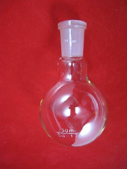 Round bottom flask,single neck,250ml,24/40,heavy wall