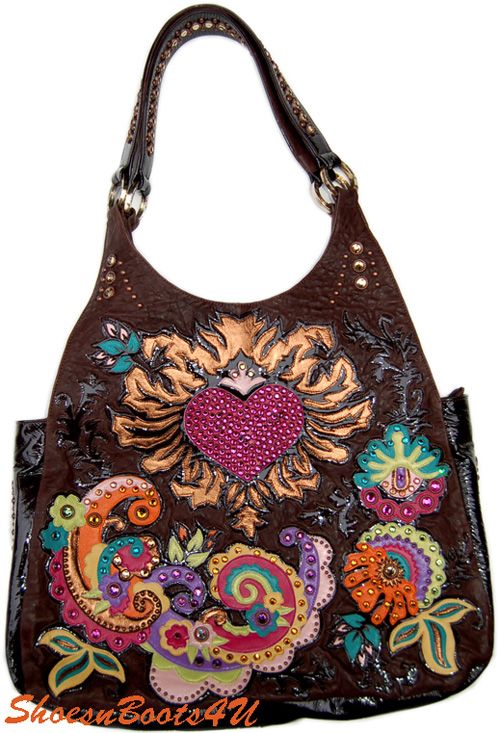   KIPPY HEART & WEEDS HANDBAG HALLUCINATION PURSE BAG NEW $1199  