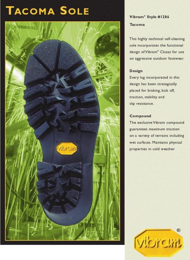 vibram tacoma logger sole