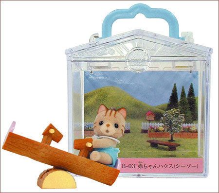 SYLVANIAN FAMILY CALICO CRITTERS BABY HOUSE CAT SEESAW  