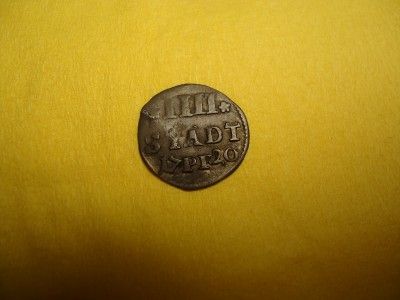 1720 Silver Colonial Coin Dug Near Saratoga Battlefield in NY Nice 