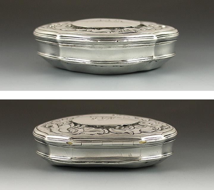 1742 ENGLISH STERLING HEAVY PRETTY SNUFFBOX  