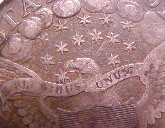 Here is a Rare 1799 Draped Bust Silver Dollar Bolender 4, BB 153 with 