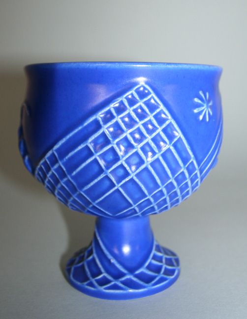 GMUNDEN DAGOPERT PECHE ART CERAMIC POTTERY GOBLET 1910  