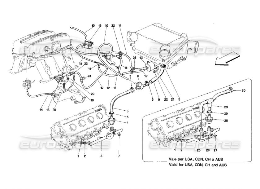 Ferrari 348 (fits many) Non return Valve, # 148494  