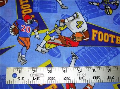 New Football Players Sport Tackle Field Punt Fabric BTY  