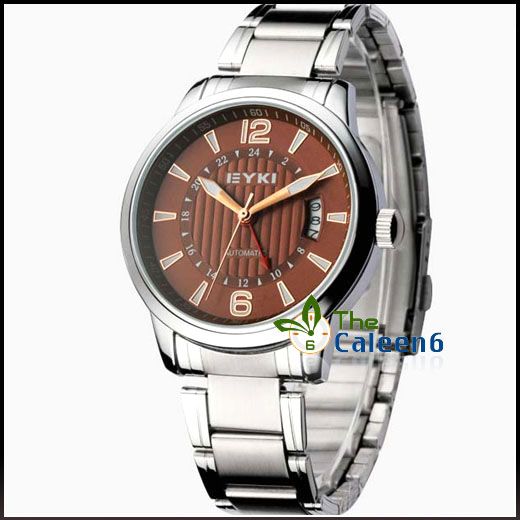 NEW Japan Move Date Leather Fashion Quartz Men EYKI Wrist Watch 4 