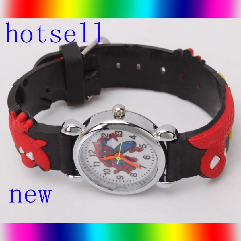   Boy Girl Cartoon Spider man Xman Wrist Watch Bracelet bangle  