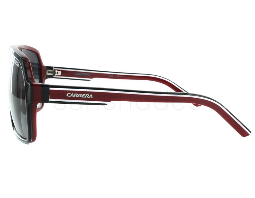 NEW Carrera 27 XAV90 Black Red Crystal / Dark Grey Gradient Sunglasses 