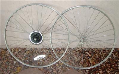 Vintage Road Bike Wheel Set Weinmann Belgium 27 x1 1/4 Schwinn LeTour 