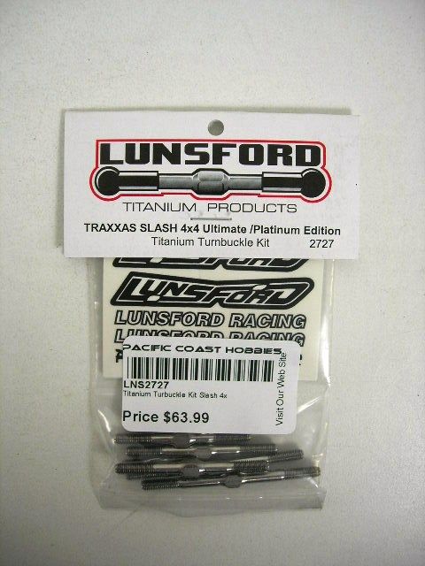 Traxxas Slash 4x4 Titanium Turnbuckle Set Lunsford 2727  