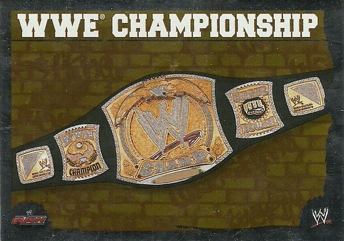 Topps WWE Slam Attax Mayhem WWE Championship Belt Foil  