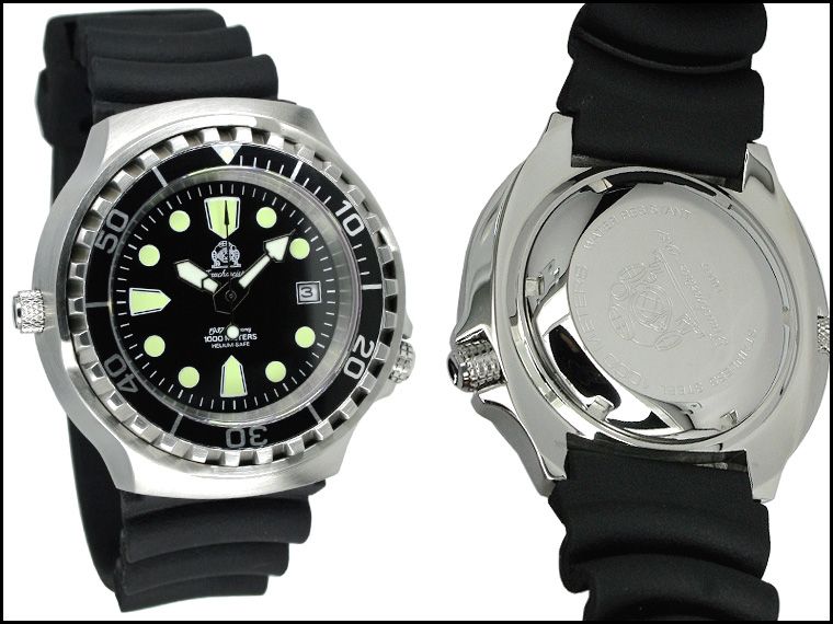 German COMBAT DIVER 1000m waterresistant HELIUM SAFET38  