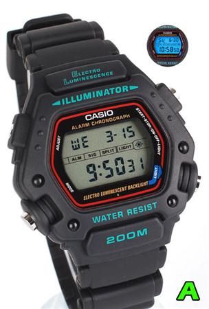 CASIO WATCH Mens Scuba DIVE 200m World Time  