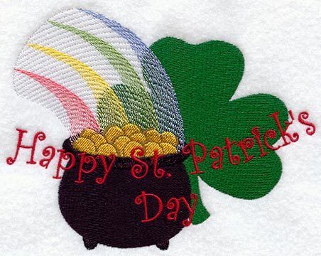 ST PATRICKS DAY EMBROIDER 2 BATHROOM HAND TOWELS U PICK  