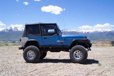 Jeep Wrangler Spring Over Axle lift, SOA lift kit, YJ  