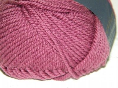 10 Skein Jaeger Matchmaker Aran Wool Yarn wine 3742  