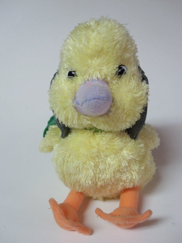 Wonder Pets MING MING Ty Plush Yellow Duck with Cape Beanie Baby 