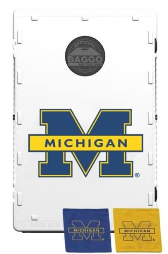 MICHIGAN WOLVERINES BAGGO BEAN BAG CORNHOLE GAME  