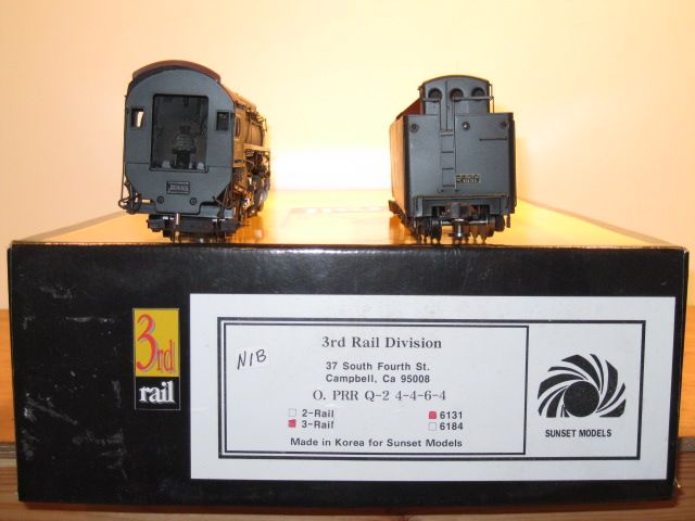 SUNSET MODELS 3RD RAIL O SCALE PRR Q 2 4 4 6 4 LOCO NOB  