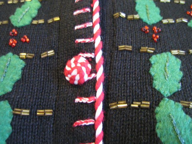 STORYBOOK KNIT  black xmas holly sweater 3X Plus  