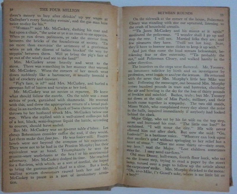 The Four Million. O. Henry, Stories.  