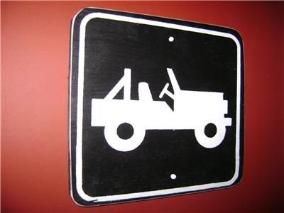 JEEP 4 wheel Drive Wood Sign Marker for off road Sign  