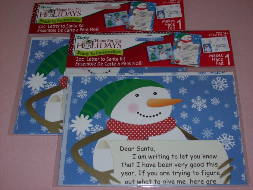 Dear Santa Wish List Letter Christmas Postcard ~1,2 or3  