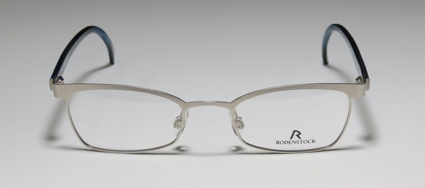 NEW RODENSTOCK R4372 48 20 135 SILVER/BLUE OPHTHALMIC RX EYEGLASS 