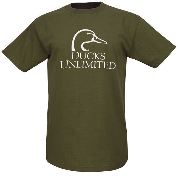 Ducks Unlimited Logo T Shirt Black / Military NWT  