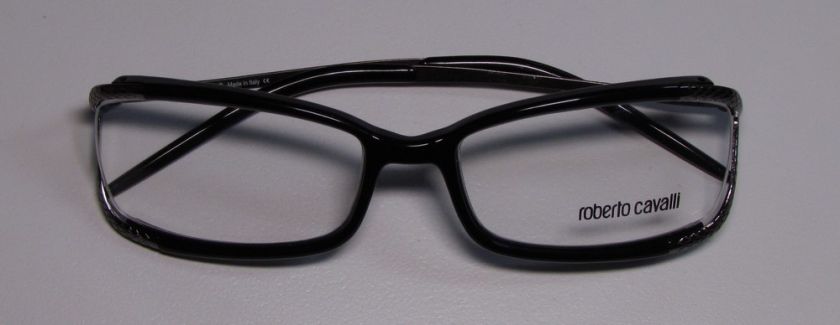 NEW ROBERTO CAVALLI BOJI 486 53 17 130 RX BLACK EYEGLASSES/GLASSES 