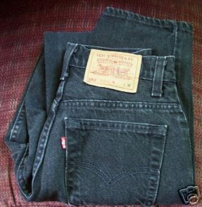 Levis 551 Relaxed Fit Tapered Leg, Blk.Sz.4M  