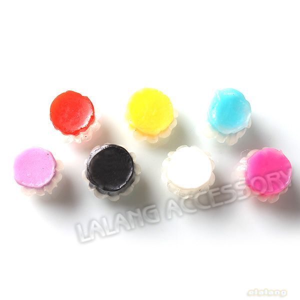   New Wholesale Mixed Flowers Flatback Resin Embellishments 12mm 250162