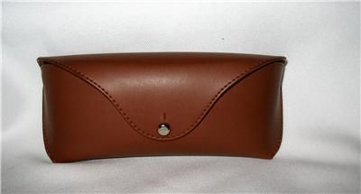 Ralph Lauren Brown Leather Sunglass Eyeglass Case NWOT  