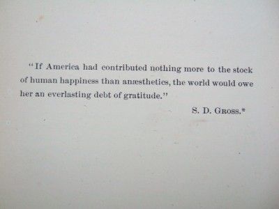 1879 Early AMERICAN ANAESTHETICS 2nd ed * Rare Medical Work  