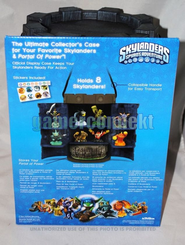 Skylanders Official TOWER CASE  Holds 8 Figures Brand New  